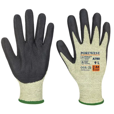 Produktbild von Portwest A780 Schnittschutz-Störlichtbogen-Handschuh Green/Black Gr. M