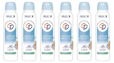 Image de CD Déodorant Spray Grande Liberté avec protection déodorante 48h 150ml pack de 6