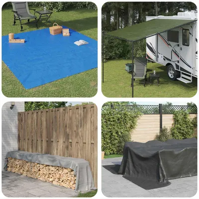 Zdjęcie produktu dla Plandeka z oczkami niebieski 4 x 6 m 90 g PE