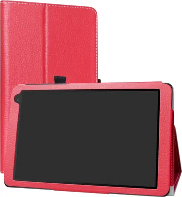 Produktbild von Hülle für Alcatel 1T 10" Rot geschlossen mit Klappe Schutz fest