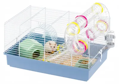 Produktbild von Hamsterkäfig mit Zubehör, 46 x 30 x 25 cm