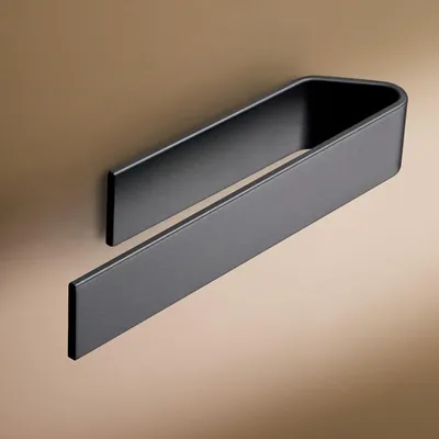 Obrázek produktu pro Samolepicí držák na ručníky - bez vrtání - 22 cm - černý
