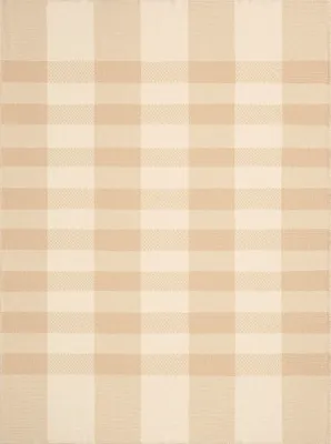 Produktbild von Biederlack Plaid mit Zierstich Farbe Crossweft beige Größe 150 x 200