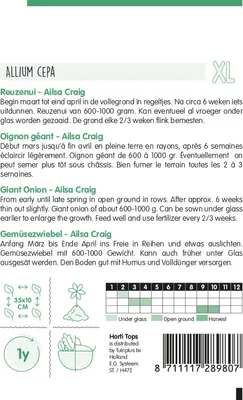 Produktbild von Gemüsezwiebel Ailsa Craig | Zwiebelsamen von Hortitops
