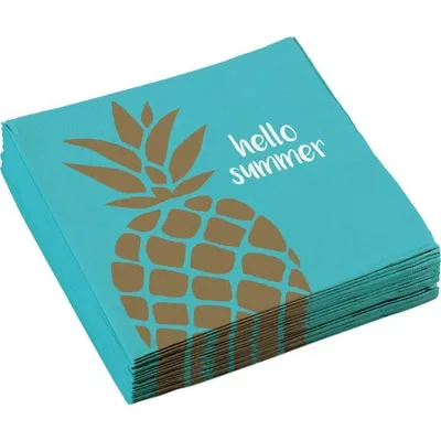 Produktbild von Amscan 9903310, Papier, Blau, 3 Jahr(e), Unisex, Pineapple Vibes, Nicht für Kinder unter 36 Monaten geeignet