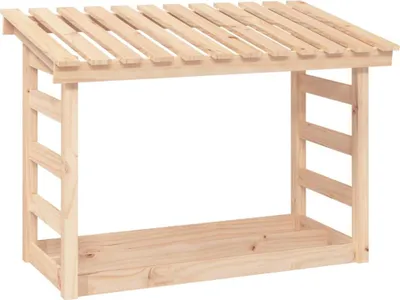 Produktbild von vidaXL Kaminholzregal 108x64,5x78 cm Massivholz Kiefer