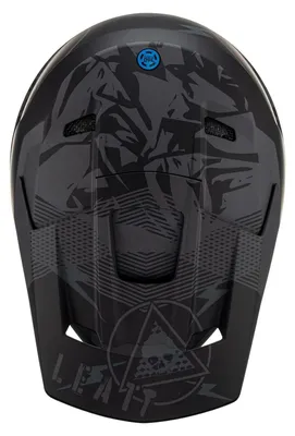 Produktbild von LEATT schwarze Stealth-Motorradhelmvisier für Helm Größe 2.5 XS/S