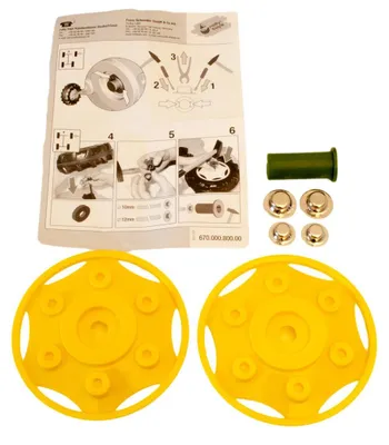 Image de Rolly Toys zwei Traktorblenden gelb mit Hutclips