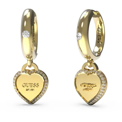 Produktbild von Ohrringen Anhänger Guess Gold Kollektion Fine Heart - frau
