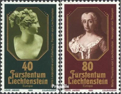 Produktbild von Briefmarken Liechtenstein 1980 Mi 741-742 (kompl.Ausg.) gestempelt Europa