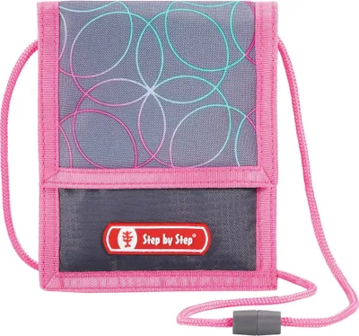 Obrázok produktu pre Step by Step Vrecko na krk Glitter Heart modro-šedo-ružové
