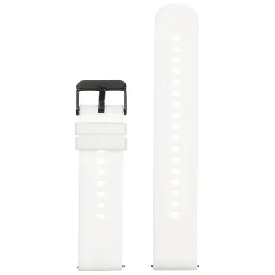 Obrázek produktu pro Gumový pásek pro hodinky U27 - bílý/černý - 22 mm