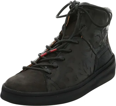 Produktbild von Think! Damen Sneaker KUMI High-Top Schwarz mit Schnürung aus Oberleder