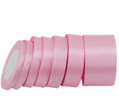 Imagen del producto de Cintas, estilo Art Deco, poliéster duradero, color rosa, 20 mm