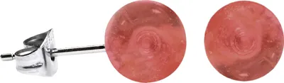 Produktbild von Ohrstecker mit Acrylkugel in verschiedenen Farben und Größen Größe - 4 mm Farbe - Pink