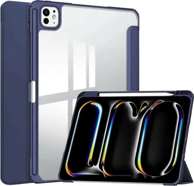 Produktbild von imoshion Trifold Hardcase Klapphülle iPad Pro 13 (2024) M4 - Dunkelblau