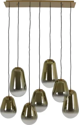 Produktbild von Deckenleuchte Hängeleuchte MAEVE von Light & Living 7 Lichtpunkte 100x35x69 cm Gold