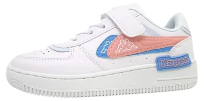 Immagine prodotto di Kappa, scarpe da ginnastica per bambine, modello basso, colore bianco, adatte al tempo libero