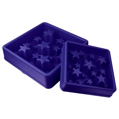 Productafbeelding van EET LANGZAAM, LEVENSDUUR VERLENGEN. Antischlingbak voor honden, kleur blauw, grootte L