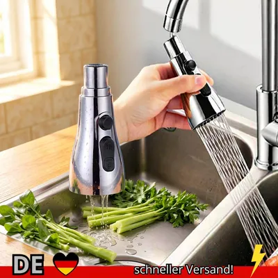 Produktbild von Küchenarmatur Verlängerung 3-in-1 Ausziehbar 360° Drehbar