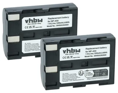 Produktbild von vhbw 2x Akku Ersatz für Sigma BP-21 für Kamera (1200 mAh, 7,2 V, Li-Ion)