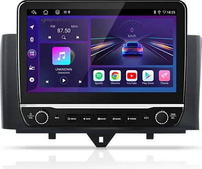 Productafbeelding van Carplay, Android 13, 10.1'', voor Mercedes-Benz Smart Fortwo 451, autoradio met GPS-navigatie, Wi-Fi, stuurwielbediening (SWC), Bluetooth, 1+32G