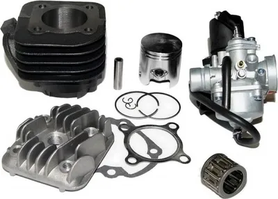 Produktbild von 70cc Racing Zylinder KIT Kopf VERGASER Set für MALAGUTI CIAK MINARELLI 50 Luft Zylinderkit Zylinderkit Zylinderkit