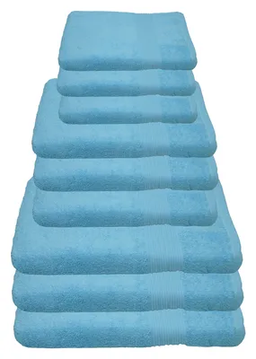 Produktbild von Julie Julsen Handtuch Set Hellblau,Set:9 tlg. 3 Bade- 3 Hand- 3 Gästetücher