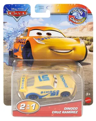 Produktbild von Disney Pixar Cars Disney and Pixar Cars Color Changers Dinoco Cruz Ramirez, Auto, 3 Jahr(e), Metall, Kunststoff, Mehrfarbig