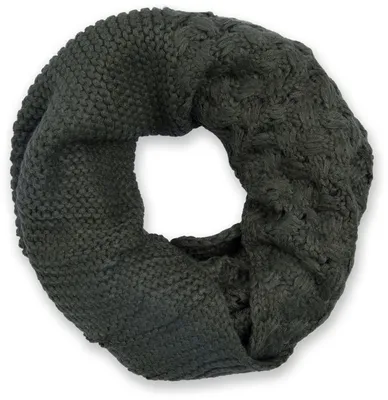 Produktbild von styleBREAKER Uni Strick Loop Schal mit Mustermix, Uni Feinstrick Schlauchschal, Winter Strickschal 01018153
