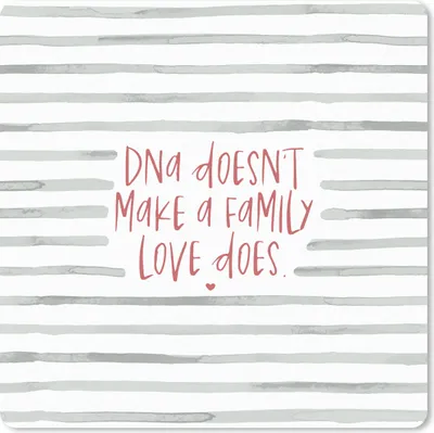 Produktbild von MuchoWow® Mauspad Mousepad Sprichwörter - Zitate - Nicht die DNA macht eine Familie, sondern die Liebe - Familie 30x30 cm - Mousepads - Maus Mat - Pad - Mausunterlage - Gaming
