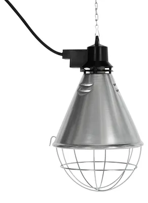 Produktbild von Kerbl Infrarot Wärmestrahler für Ferkel/Küken Alu-Schirm Kabel 5m Silber