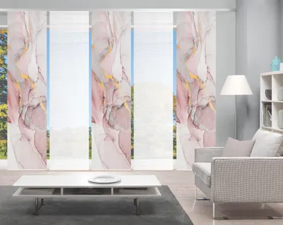 Produktbild von MARMOSA Schiebegardine, halbtransparent, Bambusoptik, 260x60 cm