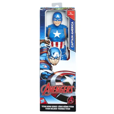 Produktbild von Hasbro Marvel Avengers Titan Hero Spielfiguren (Motivauswahl) Captain America