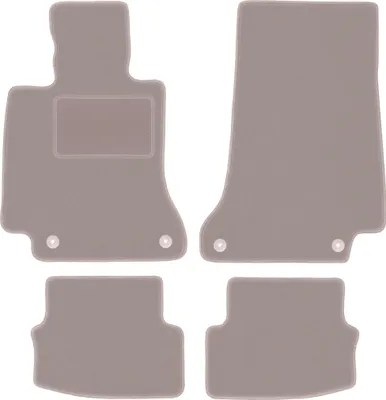 Immagine prodotto di Tappetini auto in velluto per Mercedes C W205 cabrio, coupé (2015-) - set di tappetini LUX beige (4 pezzi)