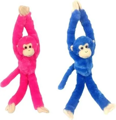 Image de Singe en velcro 2 couleurs 48cm 11780