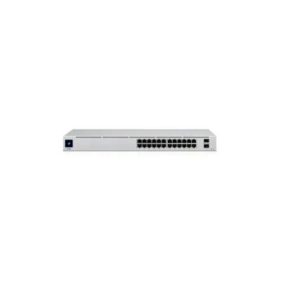 Zdjęcie produktu dla Ubiquiti UniFi 24-Port PoE, Zarządzany, L2/L3, Gigabit Ethernet (10/100/1000), Obsługa PoE, Możliwości montowania w stelażu, 1U