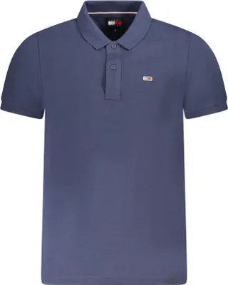 Produktbild von Herren Kurzarm-Polo Blau: Stilvolles Design mit Logo & Applikation
