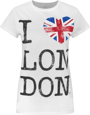 Immagine prodotto di Maglietta da donna I Love London NS4490 (XL) (Bianco)
