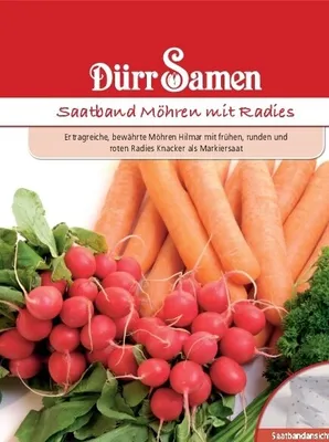 Produktbild von Möhre mit Radies Saatband | Möhrensamen von Dürr Samen