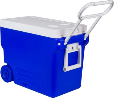 Produktbild von 32L Prenosný izolovaný box, chladiaci box na kempovanie, modrý, piknik a voľný čas, ideálny do auta, na dovolenku a na ryby, chladiaci box na vonkajšie použitie