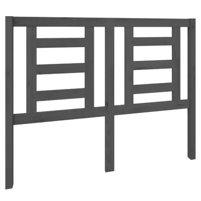 Produktbild von vidaXL Kopfteil Grau 126x4x100 cm Massivholz Kiefer