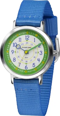 Produktbild von Jacques Farel KOP03 Uhr Junge Kinderuhr Stoffband blau