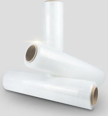 Immagine prodotto di 3 rotoli - film estensibile 500mm x 150m 23my - film per pallet, film per imballaggio, film per traslochi per un trasporto sicuro - resistente agli strappi, flessibile, trasparente, ideale per lo stoccaggio, la spedizione, lo spostamento e la protezione delle merci