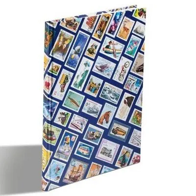 Obrázek produktu pro Briefmarken Einsteckbuch HOBBY, 16 weiße Seiten, Einband mit Breifmarkenmotiven, DIN A 4