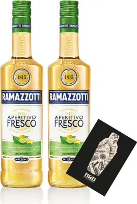 Produktbild von Ramazzotti 2er Set Fresco Aperitivo 2x 0,7L (15% Vol) Aromen von Bergamotte und Zitrone- [Enthält Sulfite]