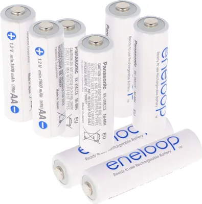 Produktbild von Panasonic ehem. Sanyo HR-3UTGA eneloop Standard Akku Mignon/AA 2000mAh 8er +AccuCell Safe