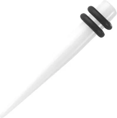 Immagine prodotto di Piercing Ear Expander Asta acrilica dritta in espansione Neon UV White - 6 mm