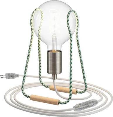 Produktbild von Creative Cables Taché Metallampe Mit Glühbirne Grün  Grün One Size