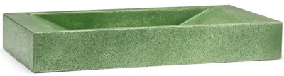 Produktbild von Casa Padrino Luxus Beton Waschbecken Schale Matt Grün 60 cm